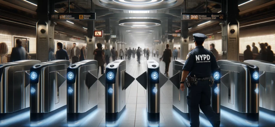 AI guns in subway